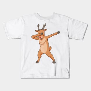 Reindeer on Christmas at Hip Hop Dance Kids T-Shirt